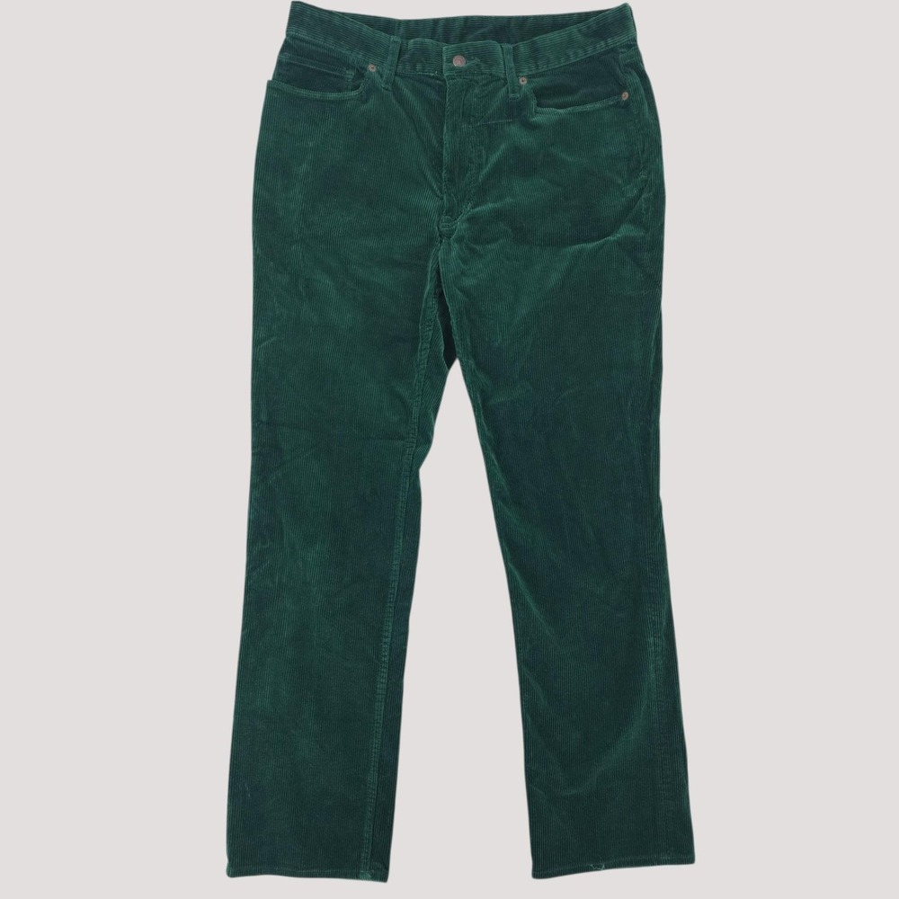 Vintage Polo Ralph Lauren Pants Mens 34x32 Green Corduroy Classic Chino Casual